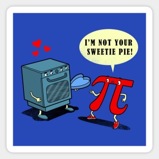 Funny Valentine Cheesy Romantic Pi Day Pie Valentine Cartoon Magnet